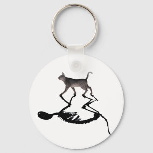 Quantum Schrodinger Cat Superposition Nyckel chain Nyckelring