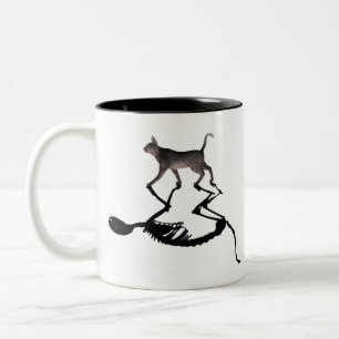 Quantum Schrodinger Cat Två-Tonad Mugg