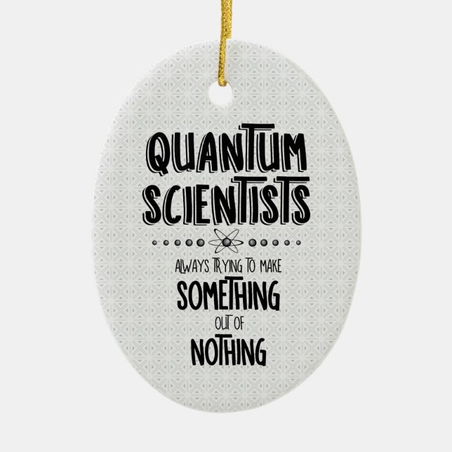 Quantum Scientists Julgransprydnad Keramik (Framsidan)