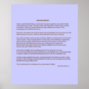 "QUANTUM SECRETS" © Skriv ut eller Poster