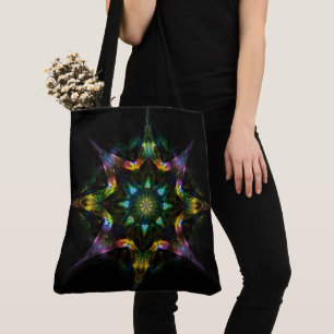 Quantum Starfire - Helig Geometry Cosmic Mandala Tygkasse