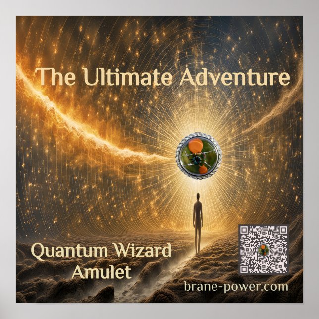 Quantum Wizard Amulet Poster (Framsidan)