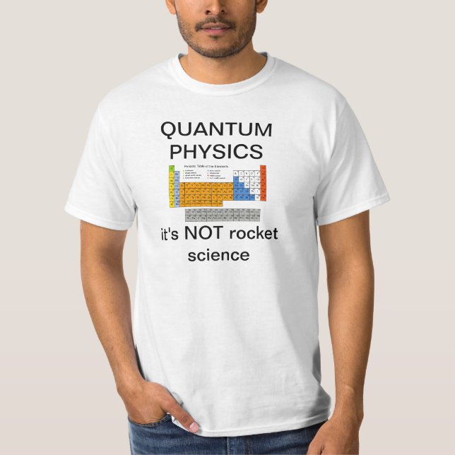 quantumfysikskämt t-shirt (Framsida)