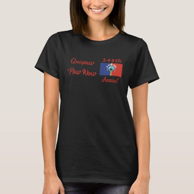 Quapaw Pow Wow 3 T Shirt (Framsida)