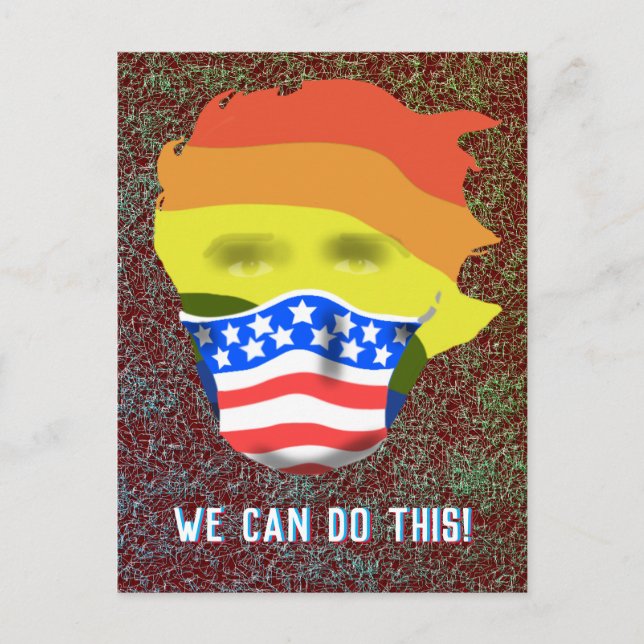 QUARANTINE ANSIKTE MASK COVID 19 by Slipperywindow Vykort (Framsida)