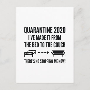 Quarantine Bed Couch Vykort