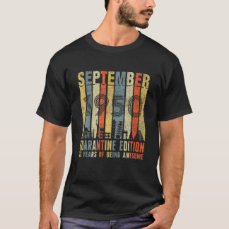 Quarantine Edition 1950 70th Birthday Gi T Shirt