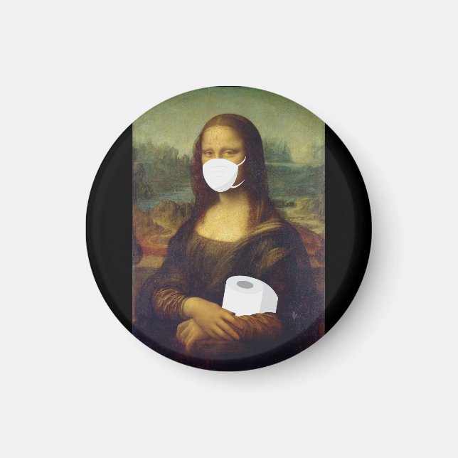 Quarantine Mona Lisa Magnet (Framsidan)