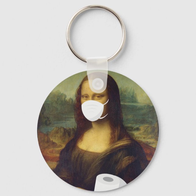 Quarantine Mona Lisa Nyckelring (Framsida)