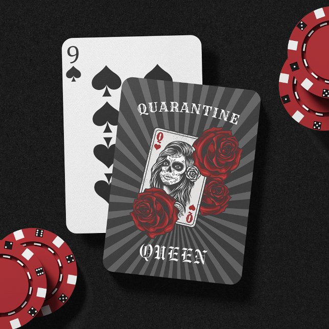 Quarantine Queen Skull & Ro Casinokort (Skapare uppladdad)