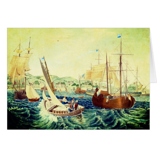 Quarantine, Staten Island 1833 Hälsningskort (Framsidan Horizontal)