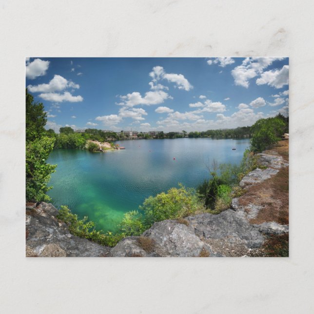 Quarry Lake Swimming Hole - Austin Texas Vykort (Framsida)