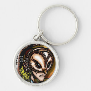 Quarrywing Keychain Rund Silverfärgad Nyckelring