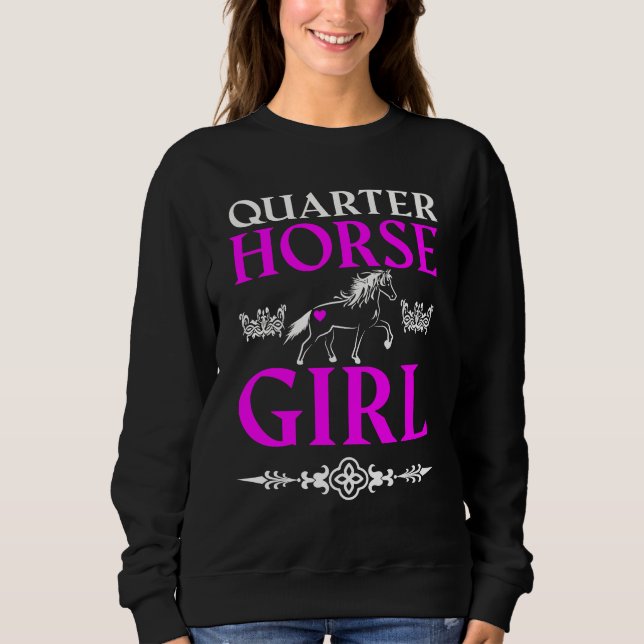 Quarter Horse Girl   T Shirt (Framsida)