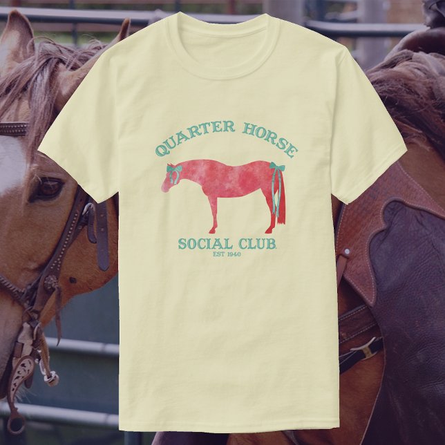 Quarter Horse Social Club | Sorrel Horse T Shirt (Skapare uppladdad)