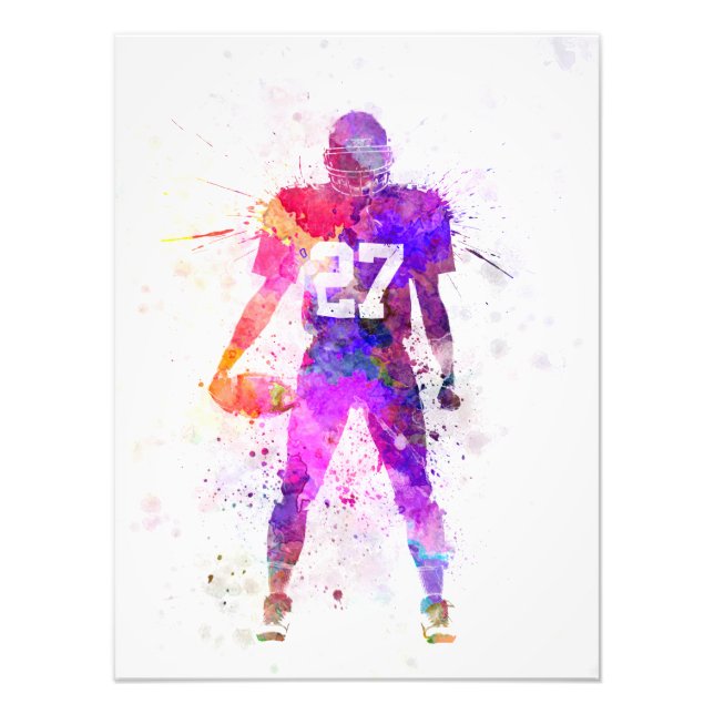 quarterback american football player man fototryck (Framsidan)
