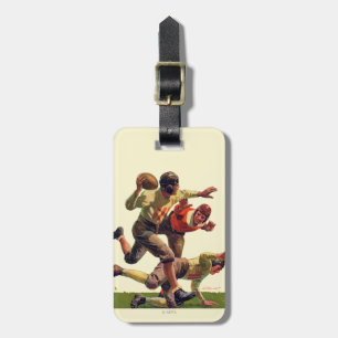 Quarterbacken passerar bagagebricka
