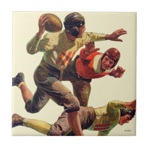 Quarterbacken passerar kakelplatta