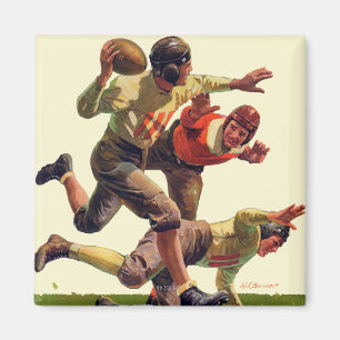 Quarterbacken passerar magnet