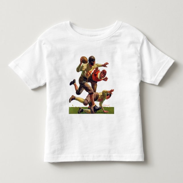 Quarterbacken passerar tee shirt (Framsida)