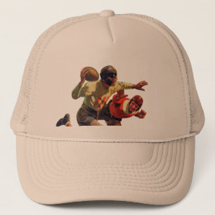 Quarterbacken passerar truckerkeps