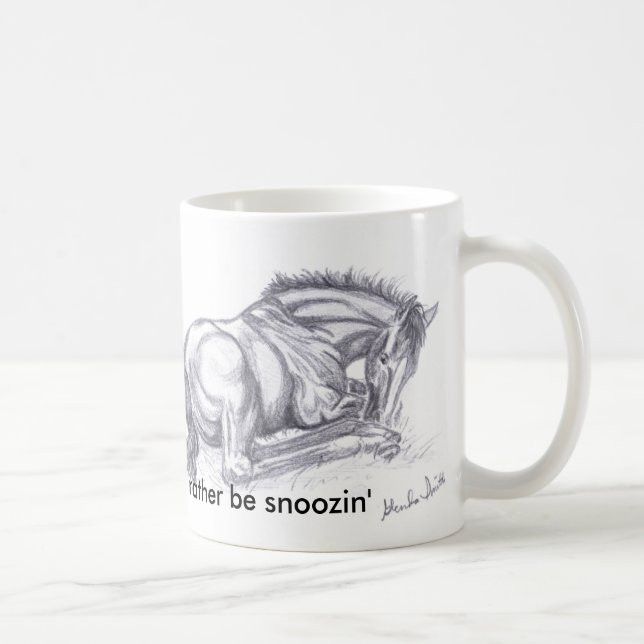 QuarterHorseFoalPencil skulle jag är ganska Kaffemugg (Höger)