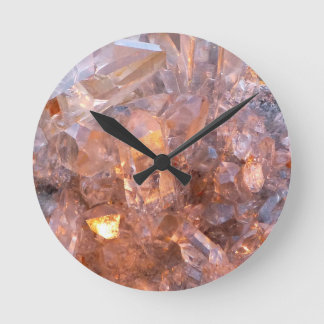 Quartz Crystal Clock Rund Klocka