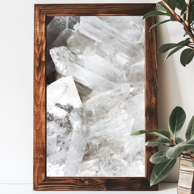 Quartz Crystal Gemstone Poster (Skapare uppladdad)