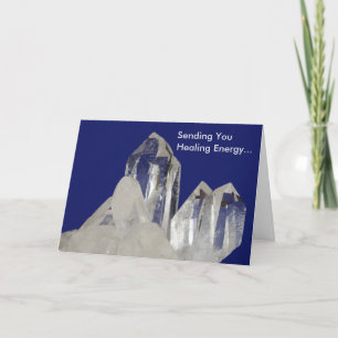 Quartz Crystal Kärlek och Light Greeting Card Kort