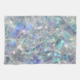 Quartz Crystal Sparkly Mönster Kökshandduk