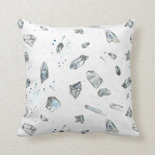 Quartz Crystals Sten Geology Illustration Kudde
