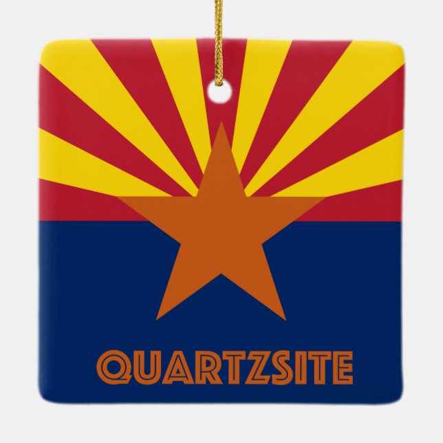Quartzsite Arizona Julgransprydnad Keramik (Baksida)