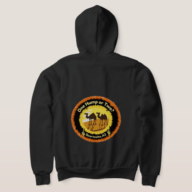 Quartzsite Zippered Hoodie T Shirt (Laydown Baksida)