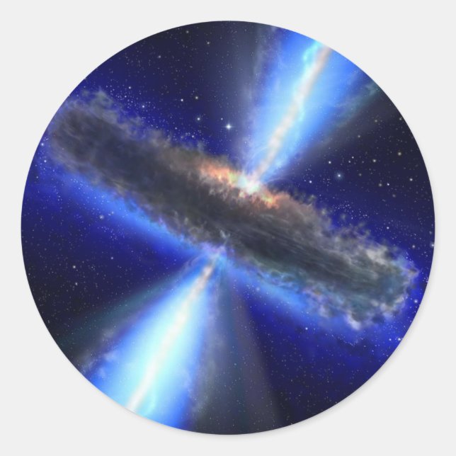 Quasar Runt Klistermärke (Framsida)