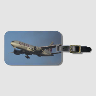 Quatar-flygplansbagagetagg Bagagebricka