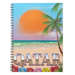Quatar-reseaffisch Anteckningsbok