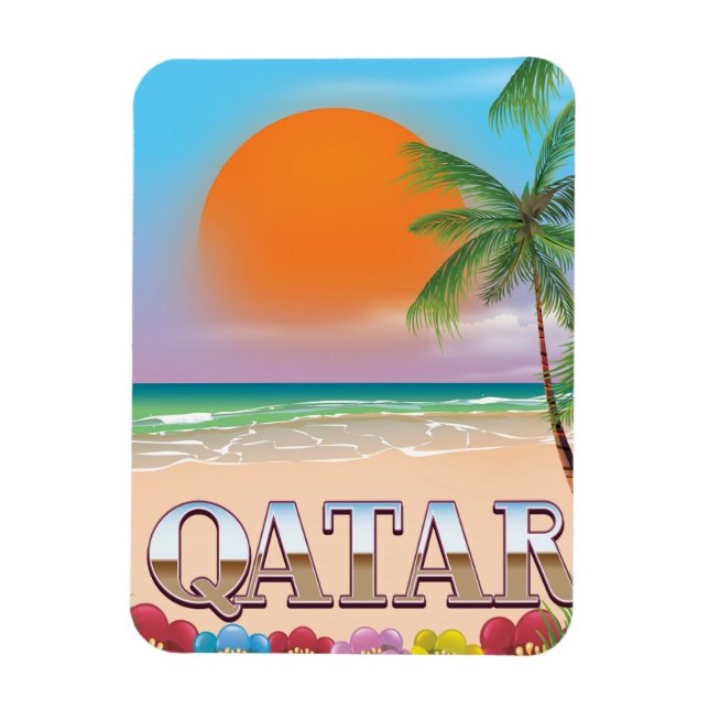 Quatar-reseaffisch Magnet (Vertikal)
