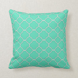 Quatrefoil Beach Färg Palette Decorative Pillow Kudde