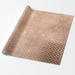 Quatrefoil Bride 16:e  Möhippan Ro Guld Cotta Presentpapper