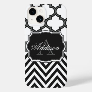 Quatrefoil Chevron Monogram