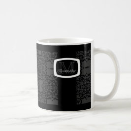 Quatrefoil Damask Kaffemugg