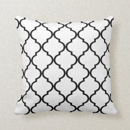 Quatrefoil DIY VÄLJ DIN EGEN FÄRG | svart Kudde