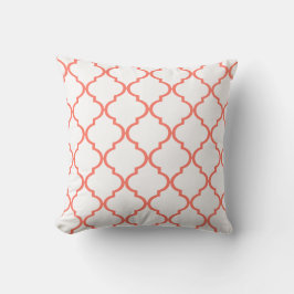 Quatrefoil DIY VÄLJER DIN EGNA persika för FÄRG | Kudde