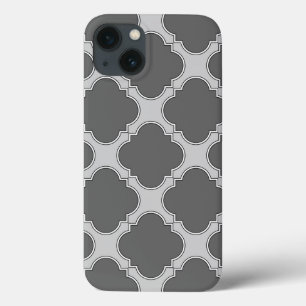Quatrefoil i nyanser av grått Fodral-Mate iphone c