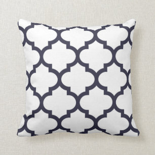 Quatrefoil kudder - marinblått kudde