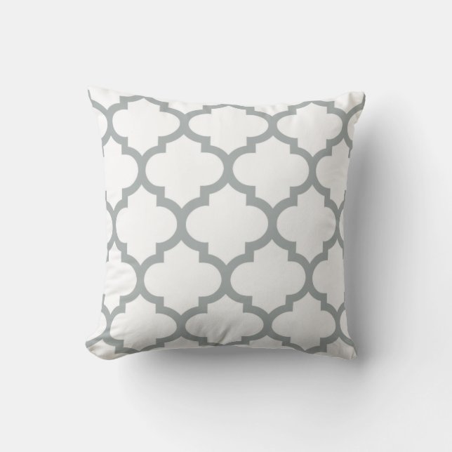 Quatrefoil kudder - Paloma grått Kudde (Framsida)