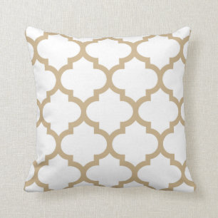 Quatrefoil kudder - Sandbrunt Kudde