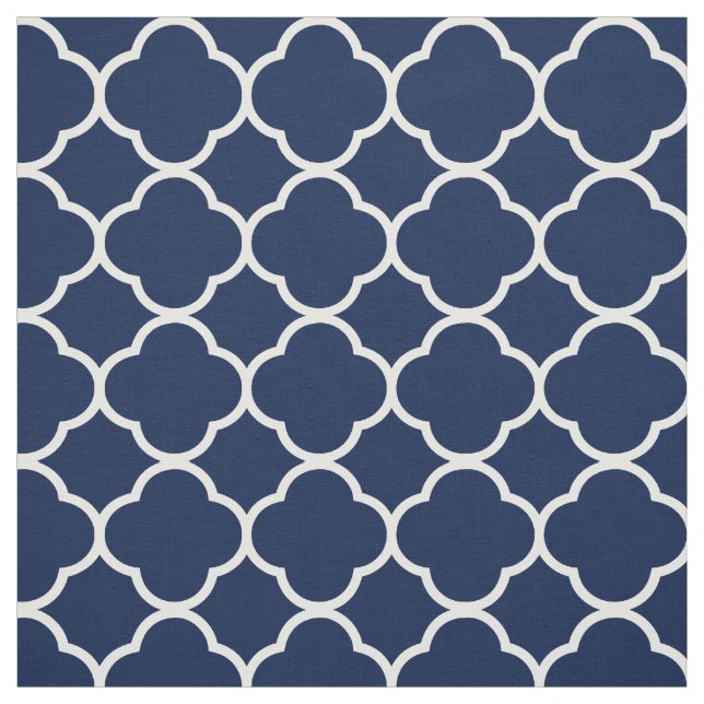Quatrefoil Mönster Anpassningsbar Fabric Tyg (Provkarta)