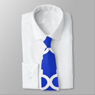 Quatrefoil Mönster i Royal Blue Slips