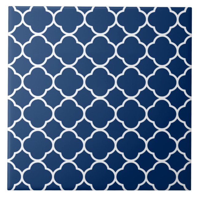 Quatrefoil Mönster Kakelplatta (Framsidan)